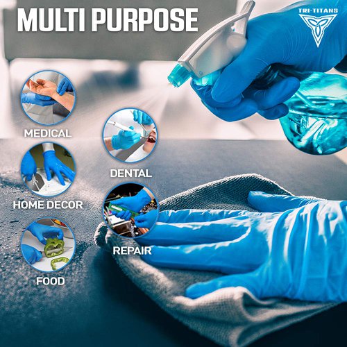 ValueX Nitrile Gloves Powder Free Blue Large (Pack 100) NGN100LBU