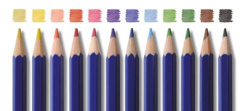 Swäsh Premium Colouring Pencils, 12 Assorted Colours, Pack of 144