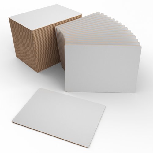 Reliable-quality A4 Show-me MDF plain boards ideal for use when there are no surfaces to lean on. Each board is double sided with both sides plain, and has been manufactured from strong and rigid MDF.Pack contains 60 MDF boards.