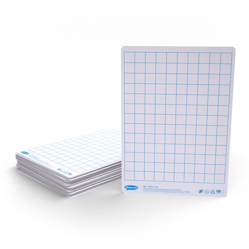 Show-me Pack of 35 x A4 Gridded/Plain Whiteboards