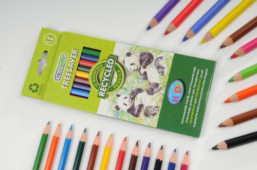 ReCreate Treesaver Recycled Colouring Pencils (Pack of 12) TREE12COL