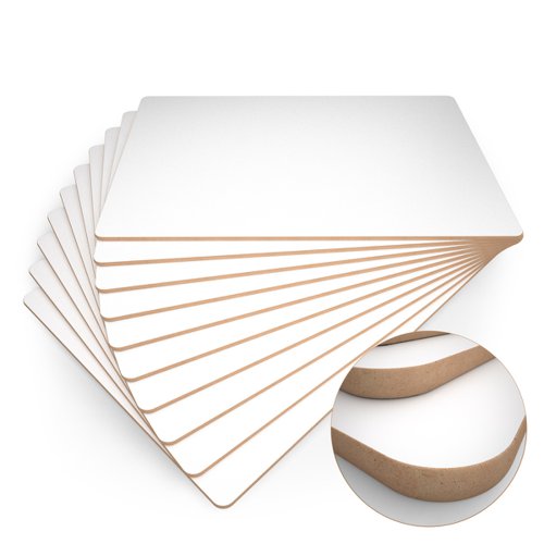Plain MDF Drywipe Lapboards Pack of 10