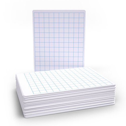 Show-me Gridded Drywipe Boards Pack of 100