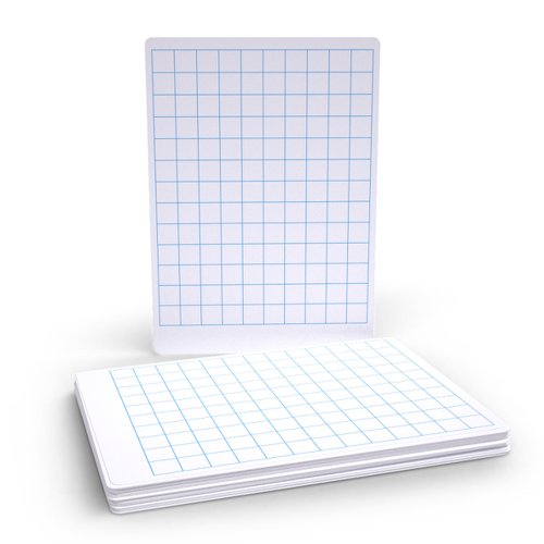 Show-me Gridded Drywipe Boards Pack of 30