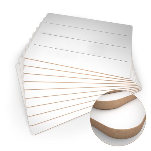 Lined MDF Drywipe Lapboards Pack of 10