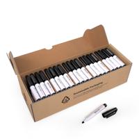 Show-me Basics Mini Whiteboard Pens Black (Box 100) - EMWM100