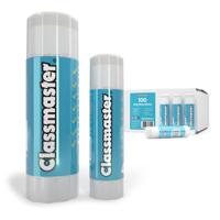 Classmaster Premium PVP Glue Stick 40g Acid Free Education Formula (Pack 100) PLUS 4 FREE 115g Jumbo Glue Sticks - G40100J4