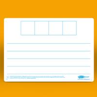 Show-me A4 4-Frame Phoneme Mini Whiteboards, Pack of 10 Boards