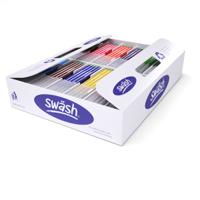 Swäsh Colouring Pens, Fine Tip, 12 Assorted Colours, Pack of 300