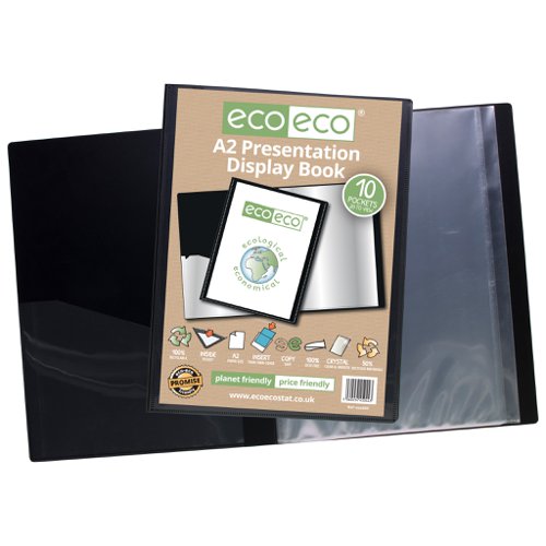 Eco A2 50% Recycled 10 Pocket Presentation Display Book Display Books PF1560