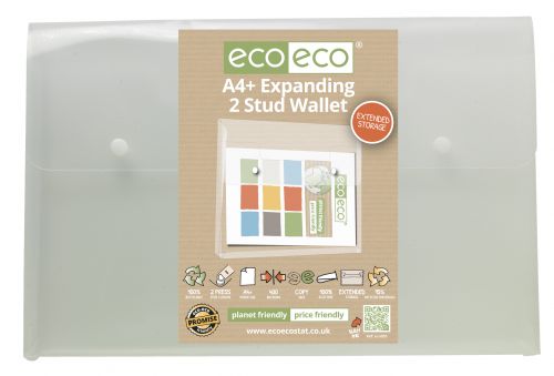 A4+ 95% Recycled Expanding 2 Stud Wallet