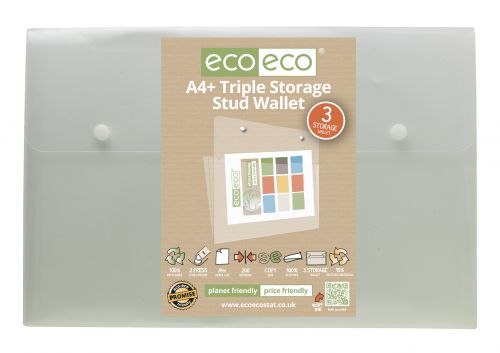 A4+ 95% Recycled Triple Storage Stud Wallet