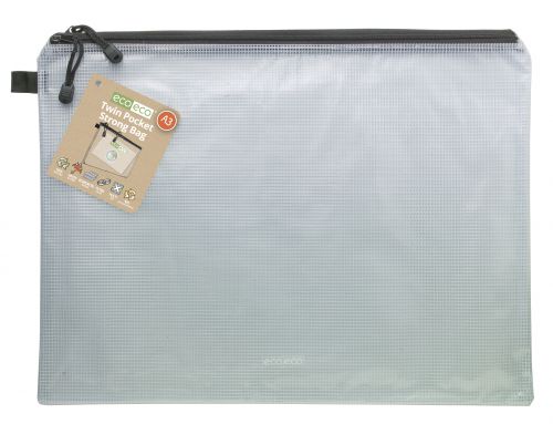 A3 90% Recycled Twin Pocket Strong Bag