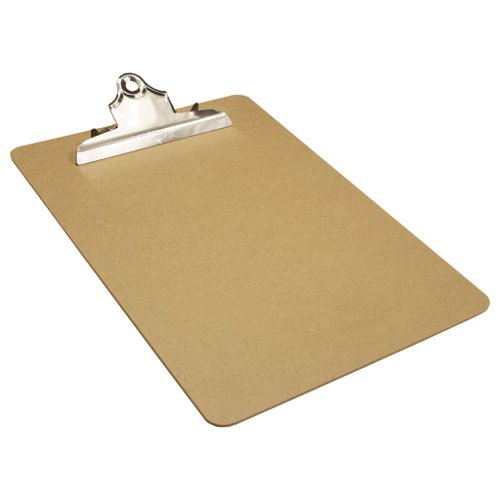 ECO119-S | Strong A4 clipboard with metal spring clip, ideal for home, office and professional use.  Manufactured from tough, hard wearing masonite.  Responsibly sourced materials and responsibly produced.  Made from a green material, Product is biodegradable and packaging is 100% recyclable 