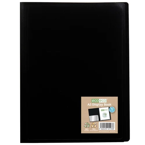 Display books A3 100% Recycled 40 Pocket Flexicover Display Book (1)