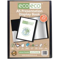 Eco Eco A5 50% Recycled Presentation Display Book with 20 Pockets - Single