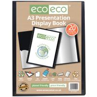 A3 50% Recycled 20 Pocket Presentation Display Book (1)