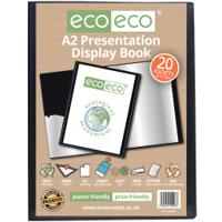A2 50% Recycled 20 Pocket Presentation Display Book (1)