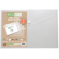 Pack 5 A4+ 95% Recycled Press Stud Wallets (1)