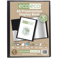 Eco Eco A5 50% Recycled Presentation Display Book with 10 Pockets - Single