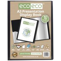 Eco Eco A3 50% Recycled 10 Pocket Presentation Display Book - Single