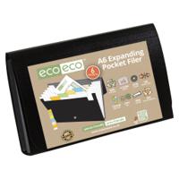 Eco Eco A6 50% Recycled Expanding File with 6 Pockets - Single