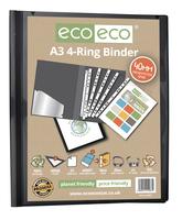 A3 95% Recycled Presentation 4 Ring Portrait Binder