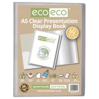 A5 50% Recycled Clear 60 Pocket Presentation Display Book (1)