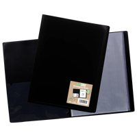 A5 100% Recycled 10 Pocket Flexicover Display Book