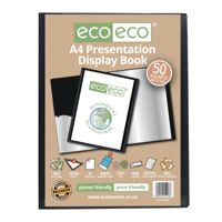 A4 50% Recycled 50 Pocket Presentation Display Book