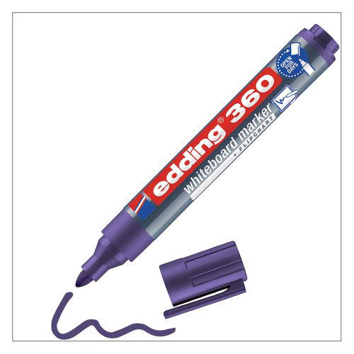 edding 360 whiteboard Violet marker Box of 10