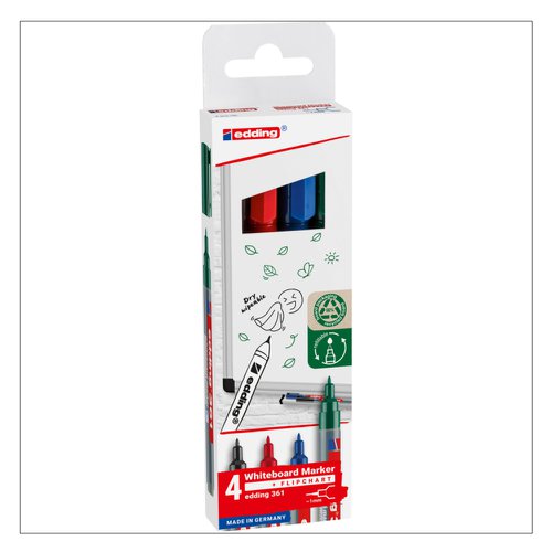 Edding e-361/4 S Whiteboard Marker Set (4)