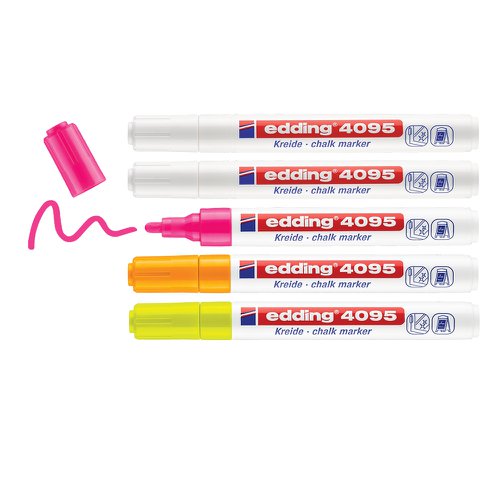 Edding e-4095/5 S  Prof Chalk Marker Set Assorted (5)