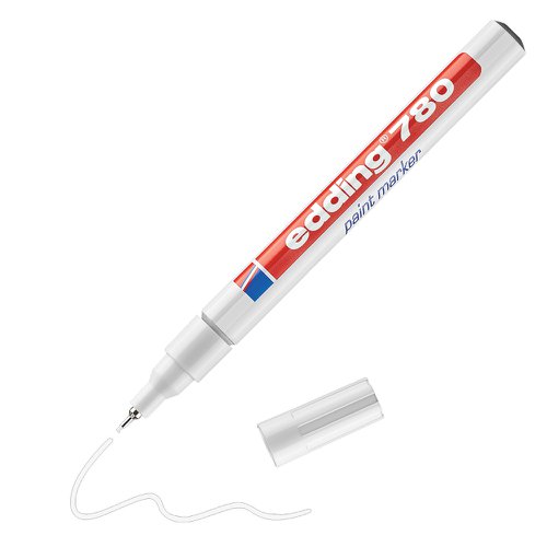 Edding 780 Paint Marker Bullet Tip 0.8mm White [Pack 10] 4-780049