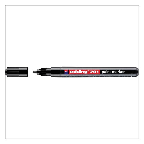 edding 791 Paint Marker Bullet Tip 192mm Line Black (Pack 10) - 4-791001