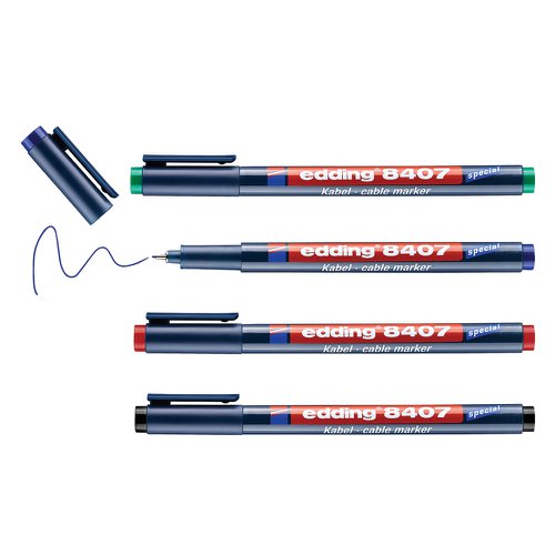 edding 8407/4 s cable marker set Pack of 4