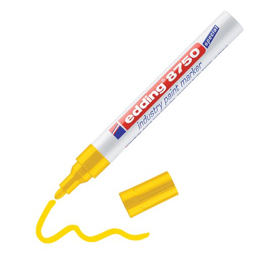 edding 8750 Industry paintmarker yellow Box of 10 | 34438J | Edding