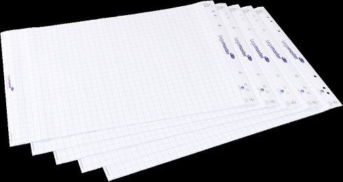 Legamaster flipchart paper pad grid 5pcs