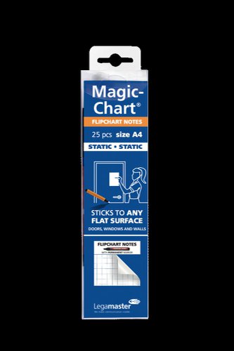 34476J - Legamaster Magic-Chart Notes Gridded Flipchart Foil A4