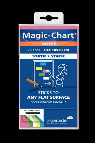 Legamaster Magic-Chart Notes 100x200mm (5 Assorted Colours + Marker) 7-159494 [Pack 250]