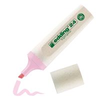 edding 24 EcoLine Highlighter Pen Chisel Tip 2-5mm Line Pastel Rose (Pack 10) - 4-24138