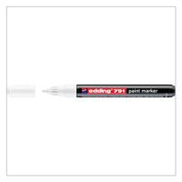 edding 791 Paint Marker Bullet Tip 1-2mm Line White (Pack 10) - 4-791049