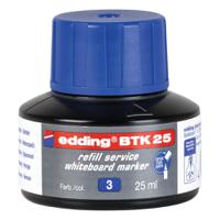 edding BTK 25 Bottled Refill Ink for Whiteboard Markers 25ml Blue - 4-BTK25003