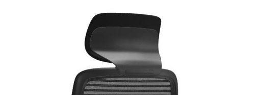 NV Headrest for Black Base Chair, Black Fabric