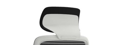 NV Headrest for Lime White Frame Chair, Black Fabric