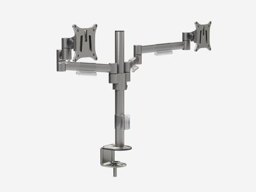M200 Double Monitor Arms - Silver Laptop / Monitor Risers TW-M200/SLV