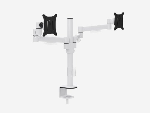 M200 Double Monitor Arms - White Laptop / Monitor Risers TW-M200/WHT