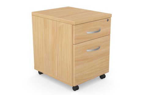 Kito Contract Mobile Ped 2 Drw - Beech Pedestals KIT-MP2C/BE