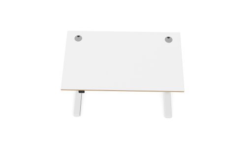 MoveMe Top With Portals, 1200 x 700 x 25mm - Ply edging - White Desk Components HA-PLY-TP1270/WH