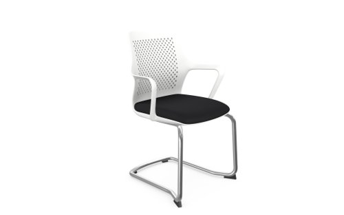 Gemina - WPT 100, White Seat Shell, Chromed Frame - Evert Banqueting & Conference Chairs GEMINA-100/WH/CHR/E001